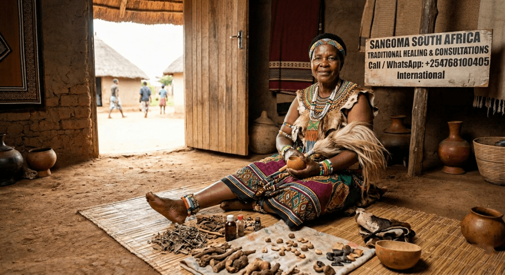 Powerful Sangoma South Africa – Traditional Healers, Meaning, Powers & Cultural Practices +254 768100405. 1 Sangoma South Africa – Traditional Healers, Meaning, Powers & Cultural Practices refers to deeply respected traditional healers in Southern African cultures who serve as spiritual guides, diviners, and herbal medicine experts.