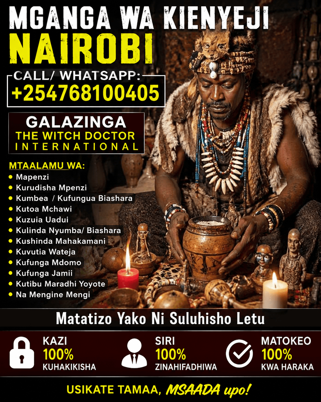 MGANGA WA KIENYEJI NAIROBI