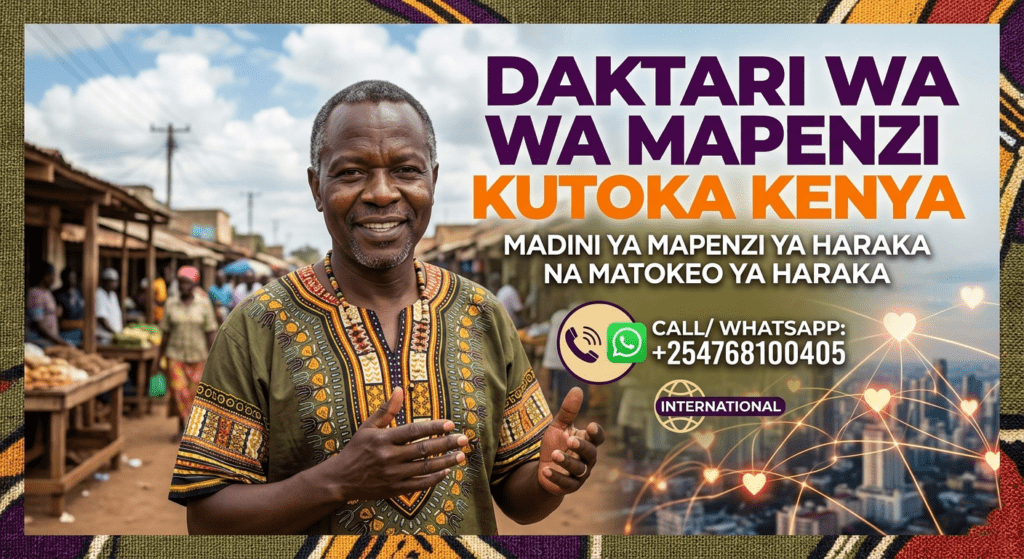 Daktari wa Mapenzi kutoka Kenya – Madini ya Mapenzi ya Haraka na Matokeo ya Haraka 1 Galazinga The Trusted Best Witch Doctor, Mganga wa Mapenzi, Mganga wa Dawa za Kienyeji, Kenya, Uganda, Tanzania, South Africa, Saudia Arabia, UAE, Qatar, Uk, USA