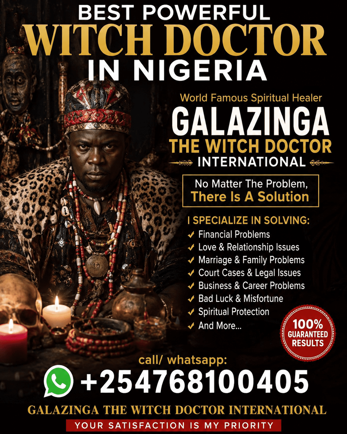 BEST POWERFUL WITCH DOCTOR IN NIGERIA