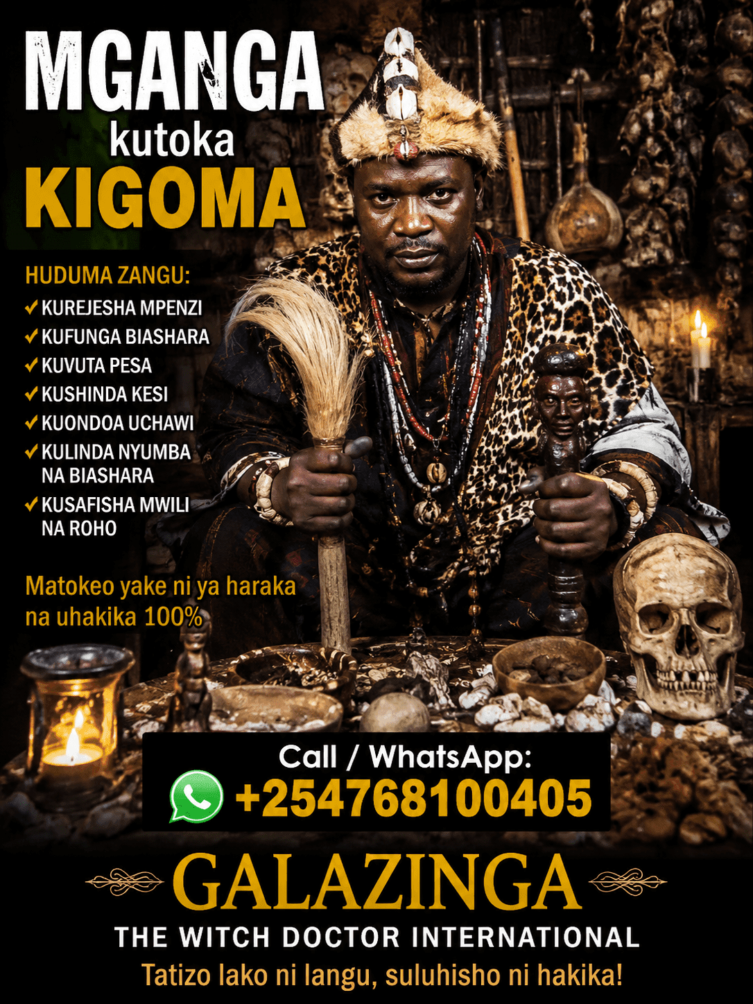 MGANGA kutoka KigomaDr. Galazinga – Msaada wa Kweli