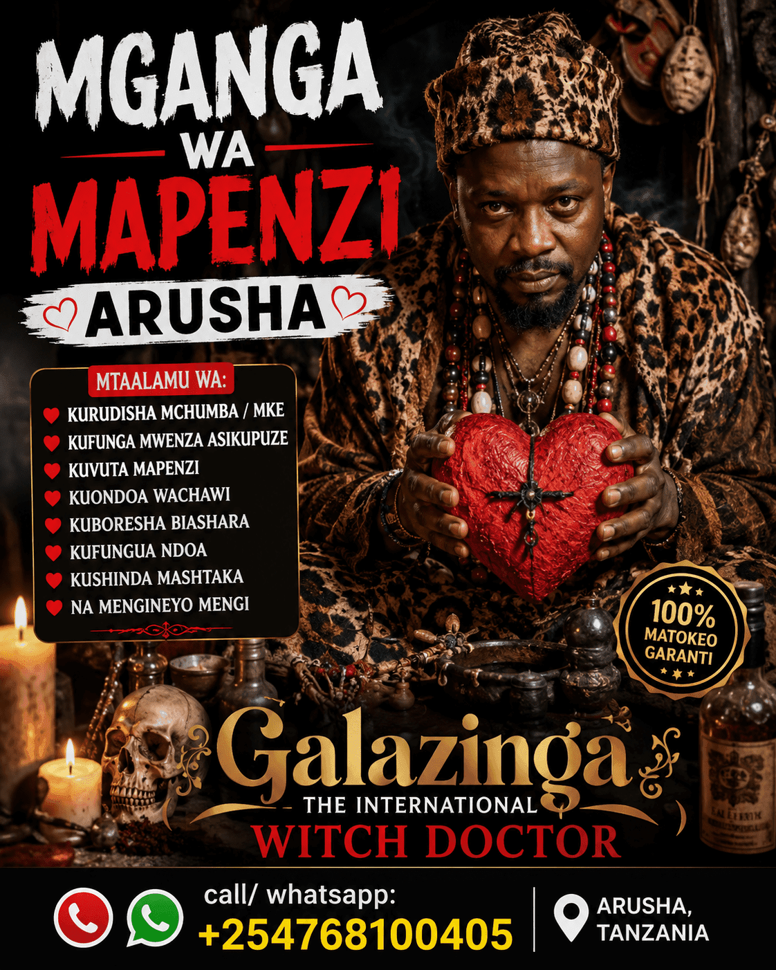 Mganga wa Mapenzi Arusha — Dkt. Galazinga