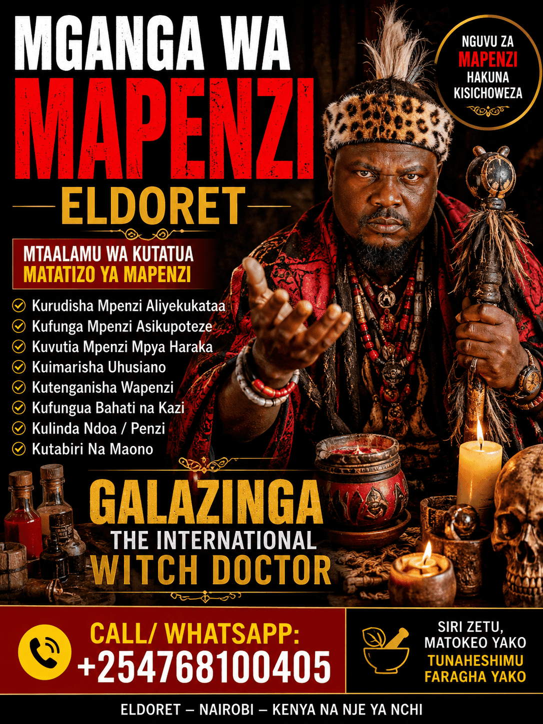 Powerful Mganga wa Mapenzi Eldoret +254 768100405