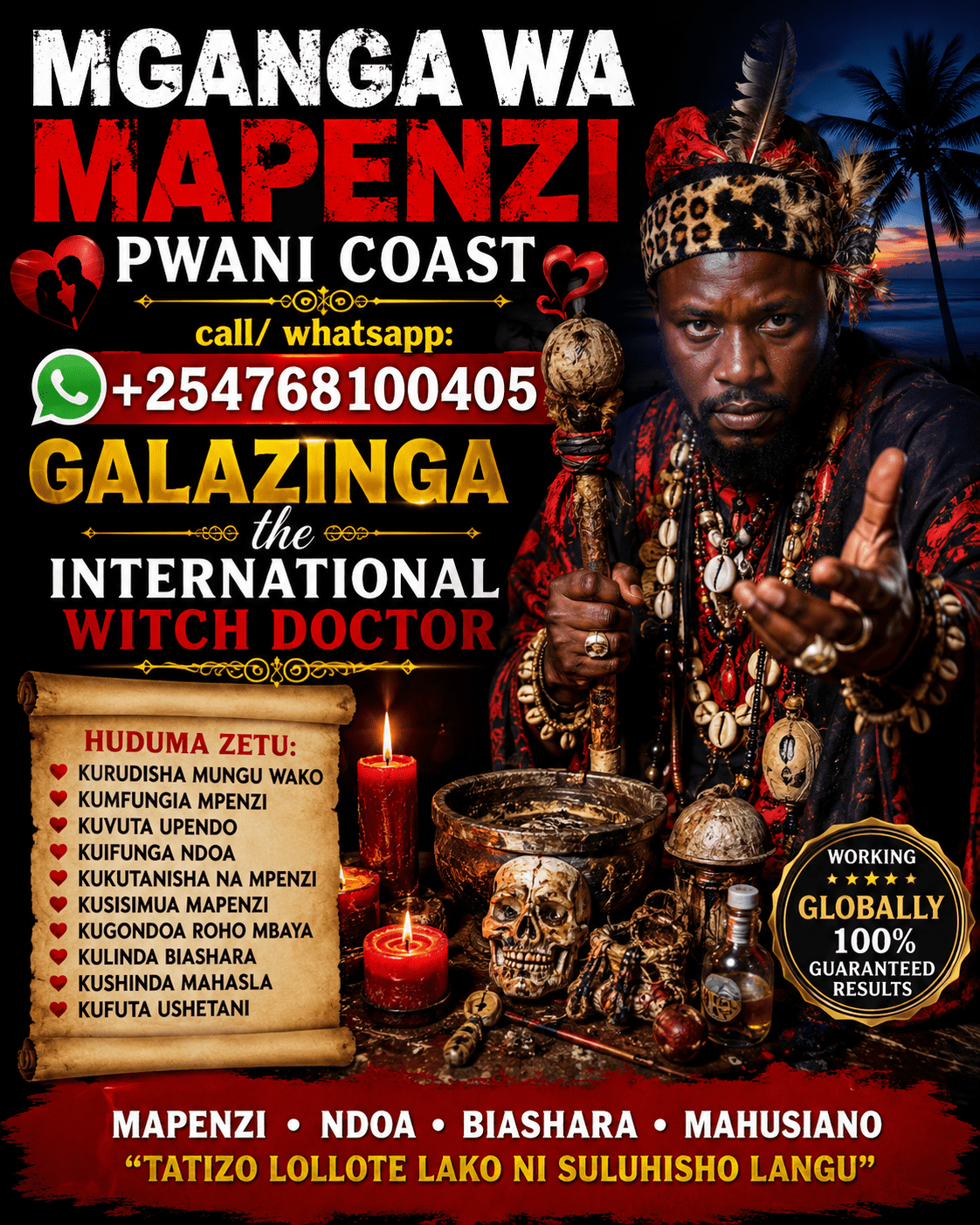 Mganga wa Mapenzi Pwani Coast Dkt. Galazinga — Mtaalamu wa Kiroho