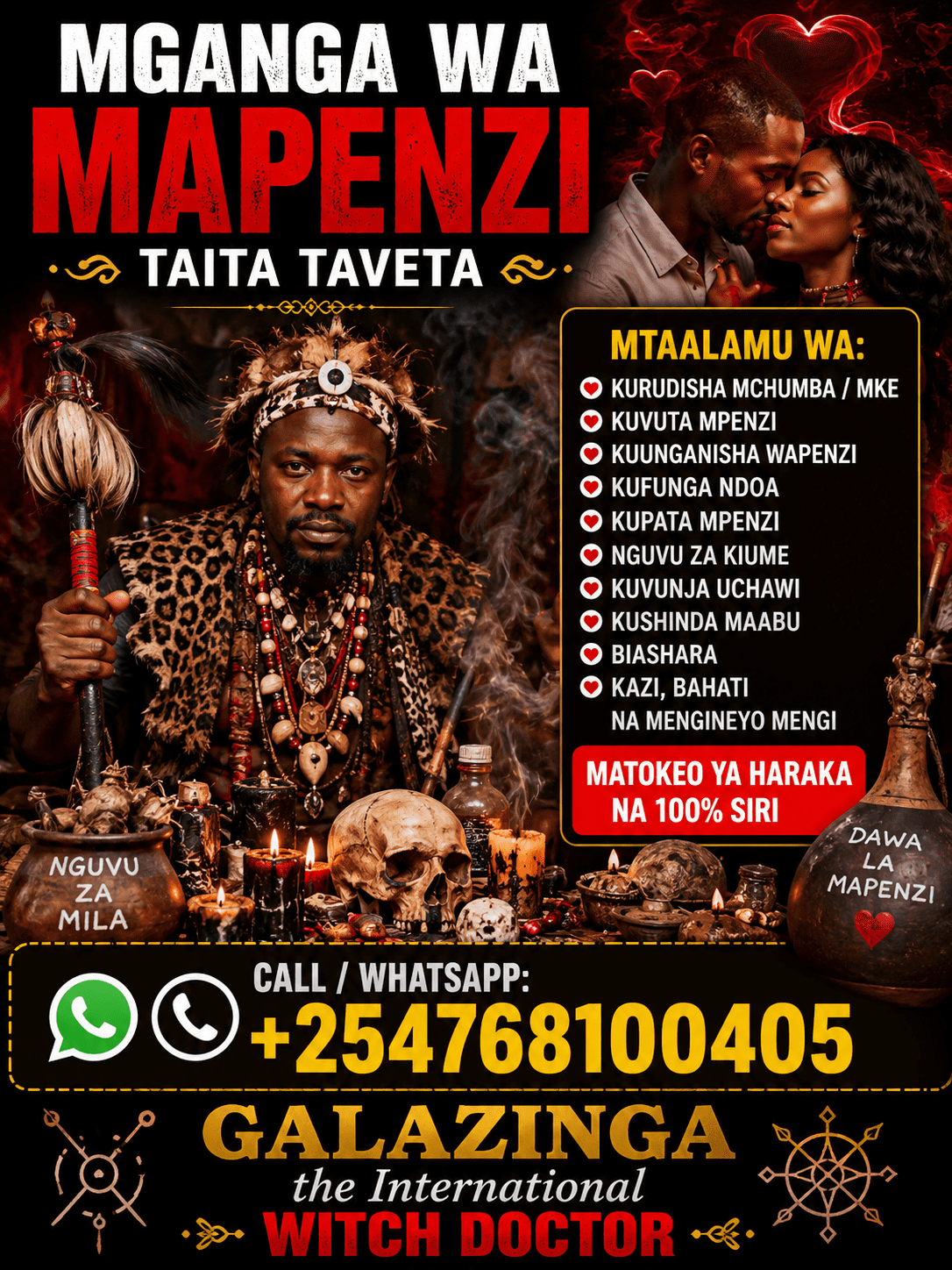 Mganga wa Mapenzi Taita Taveta – Dr. Galazinga