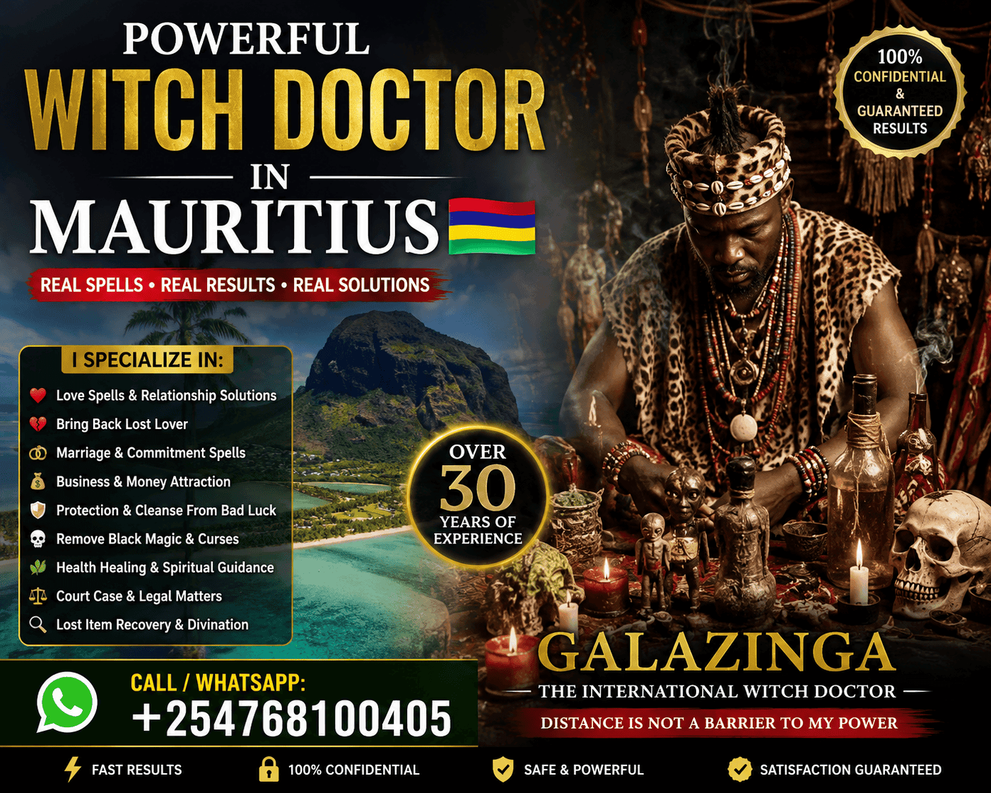 Witch Doctor in Mauritius