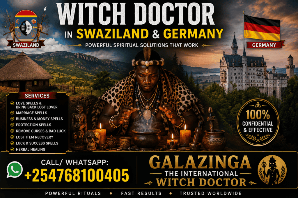 Witch Doctor in Swaziland & Germany