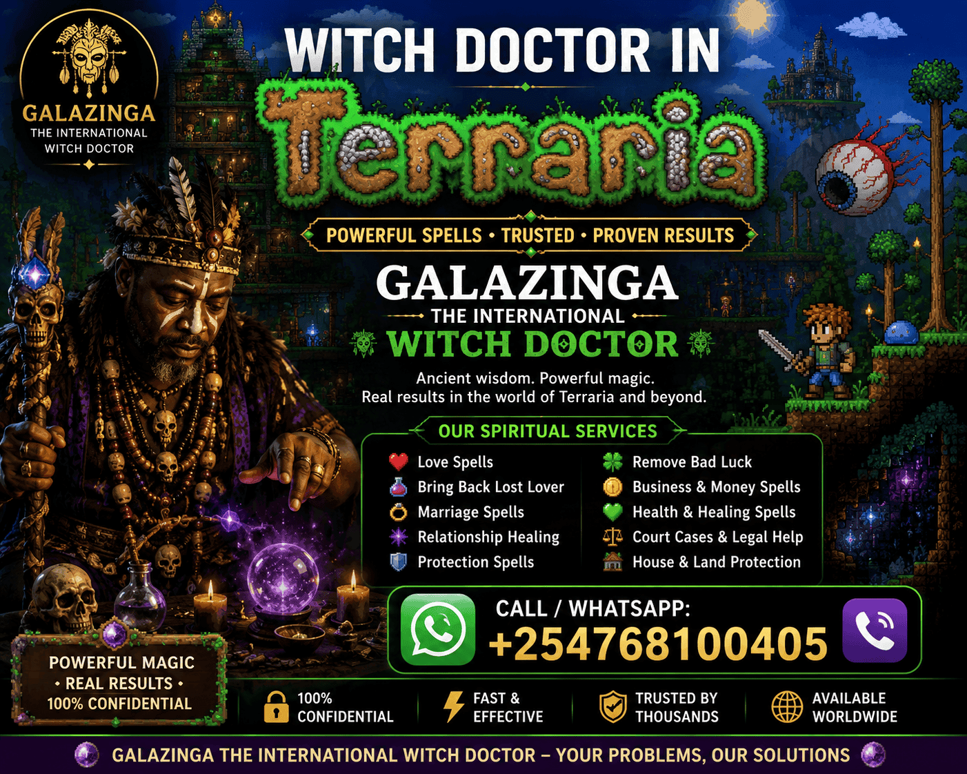 Best Witch Doctor in Terraria +254 768100405 17 Best Witch Doctor in Terraria +254 768100405