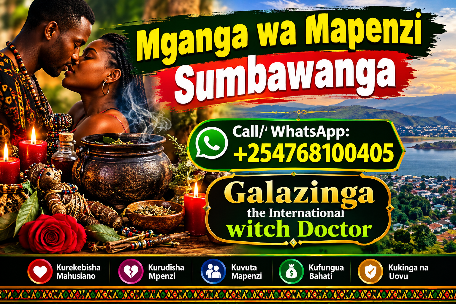 Powerful Mganga wa mapenzi Sumbawanga +254 768 100 405.